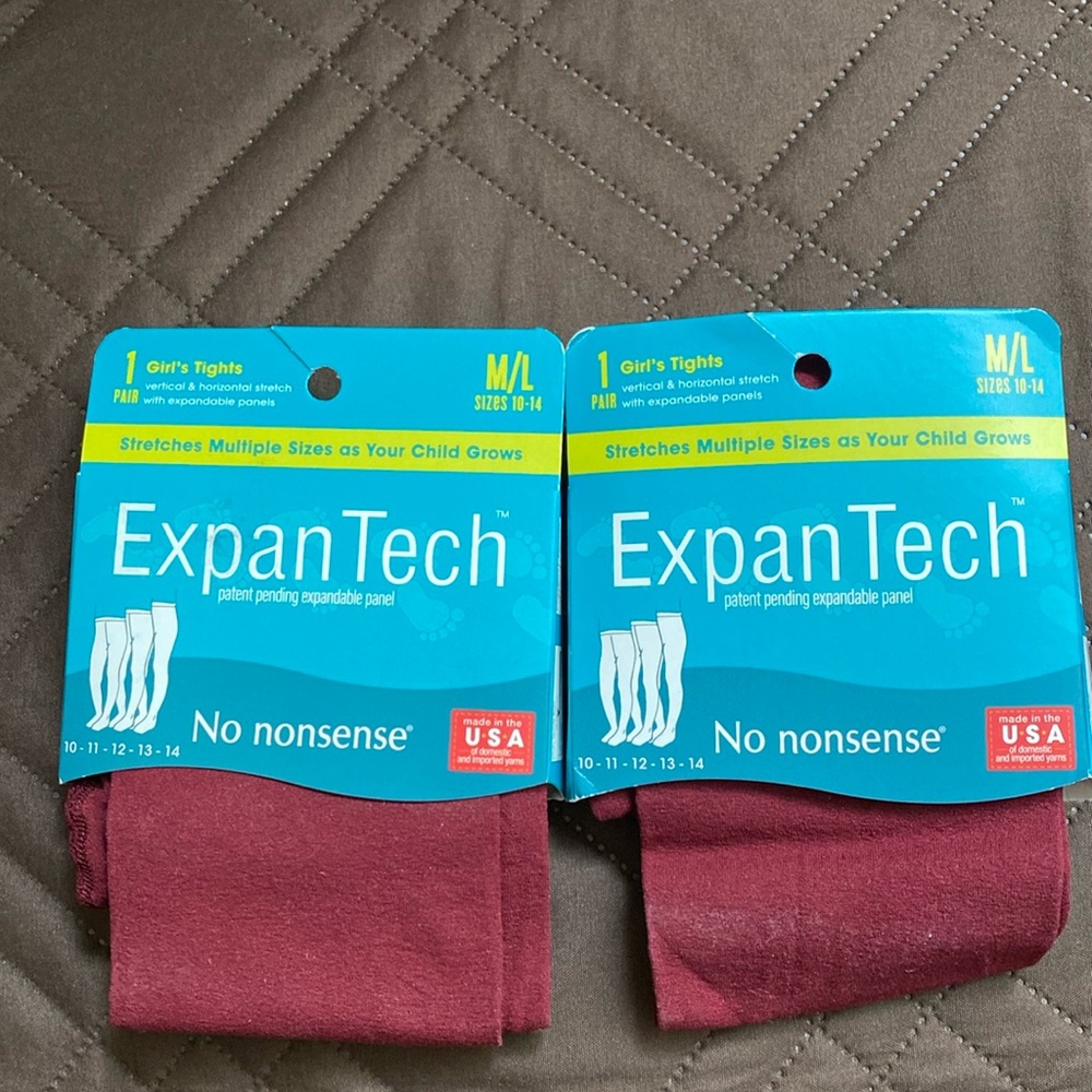 No Nonsense girls tights. NWT